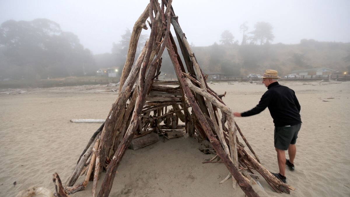 Amid thick fog, Steve Lopez revisits Seacliff State Beach in Aptos where he used to hang out with family and play on the beach.