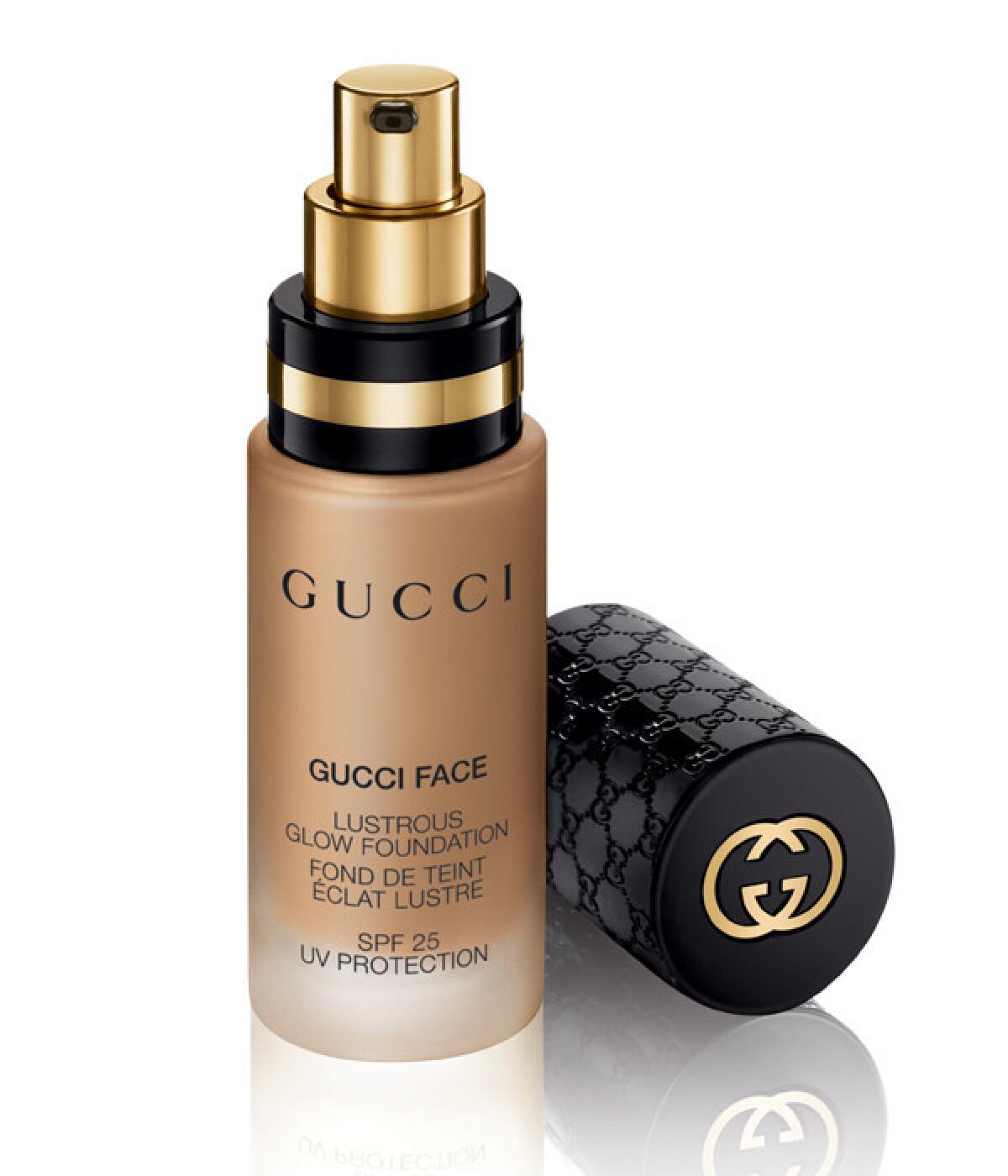 Gucci Lustrous Glow Foundation with SPF 25, available in 18 shades, $65 at select Gucci boutiques, Neiman Marcus and Saks Fifth Avenue stores in mid-October.