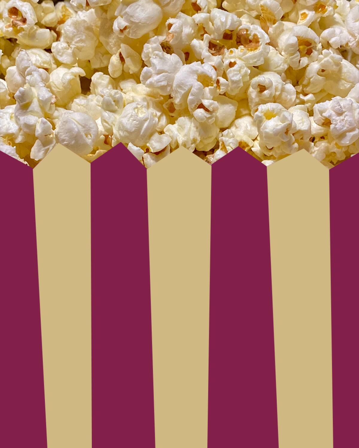 a bag of popcorn