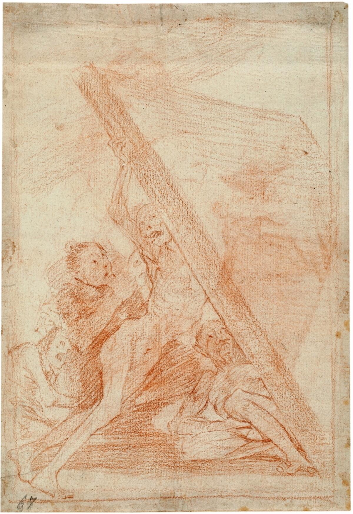 Dibujo preparatorio Capricho 59.