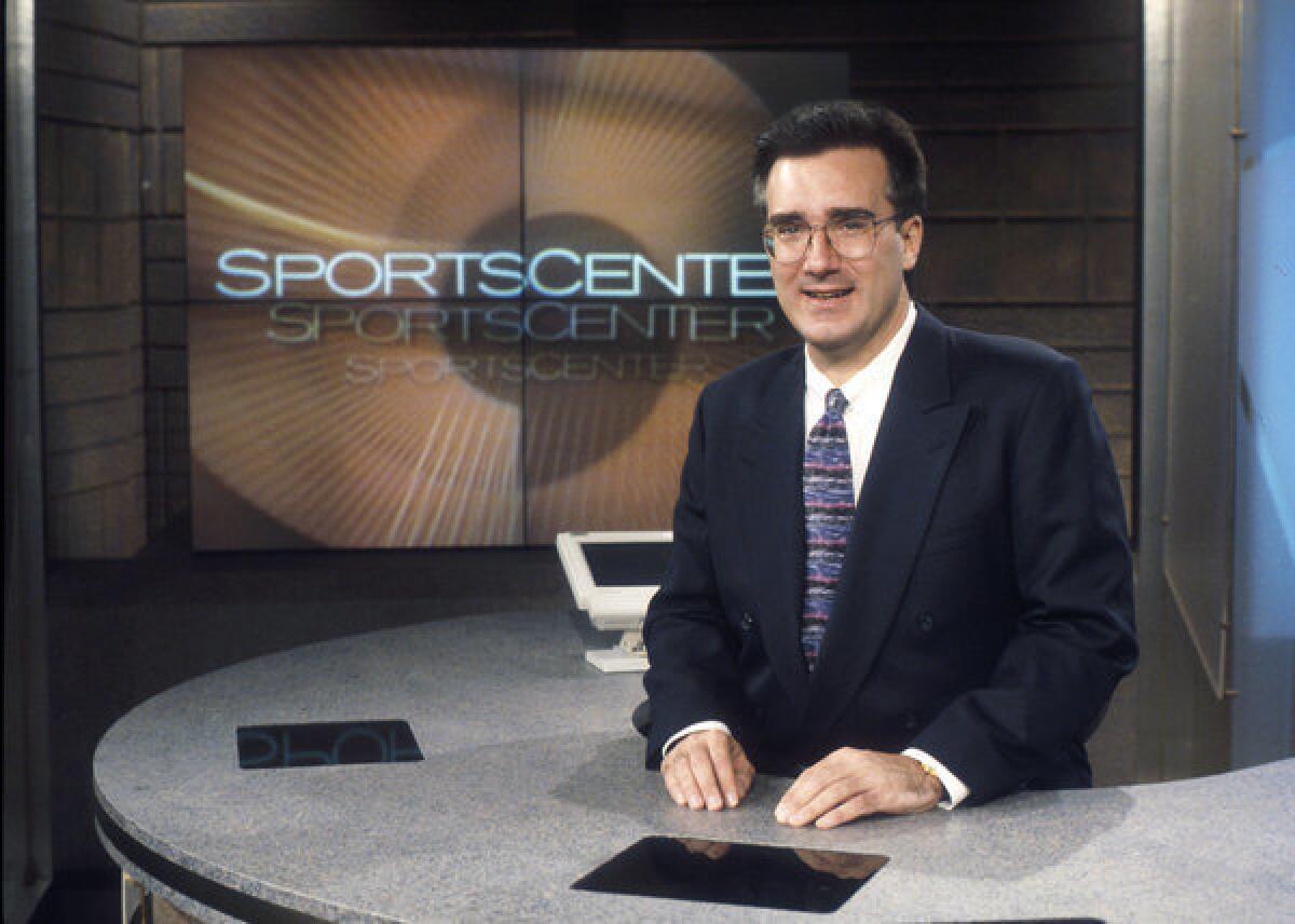 Keith Olbermann proves you can go home again. Photo from 1996.