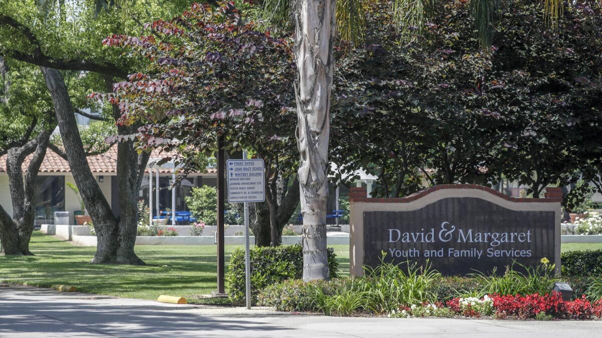 David and Margaret Youth & Family Services facility in La Verne is one of three where 100 or so kids that were separated at the border from parents are reportedly being housed. (Irfan Khan / Los Angeles Times)