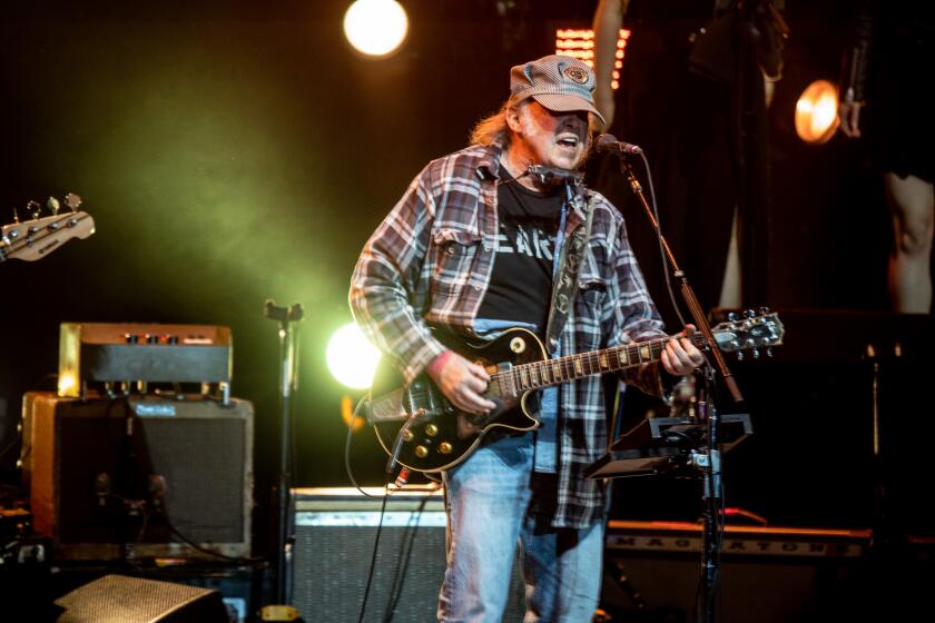 Neil Young performs in Los Angeles, Calif., in 2023.