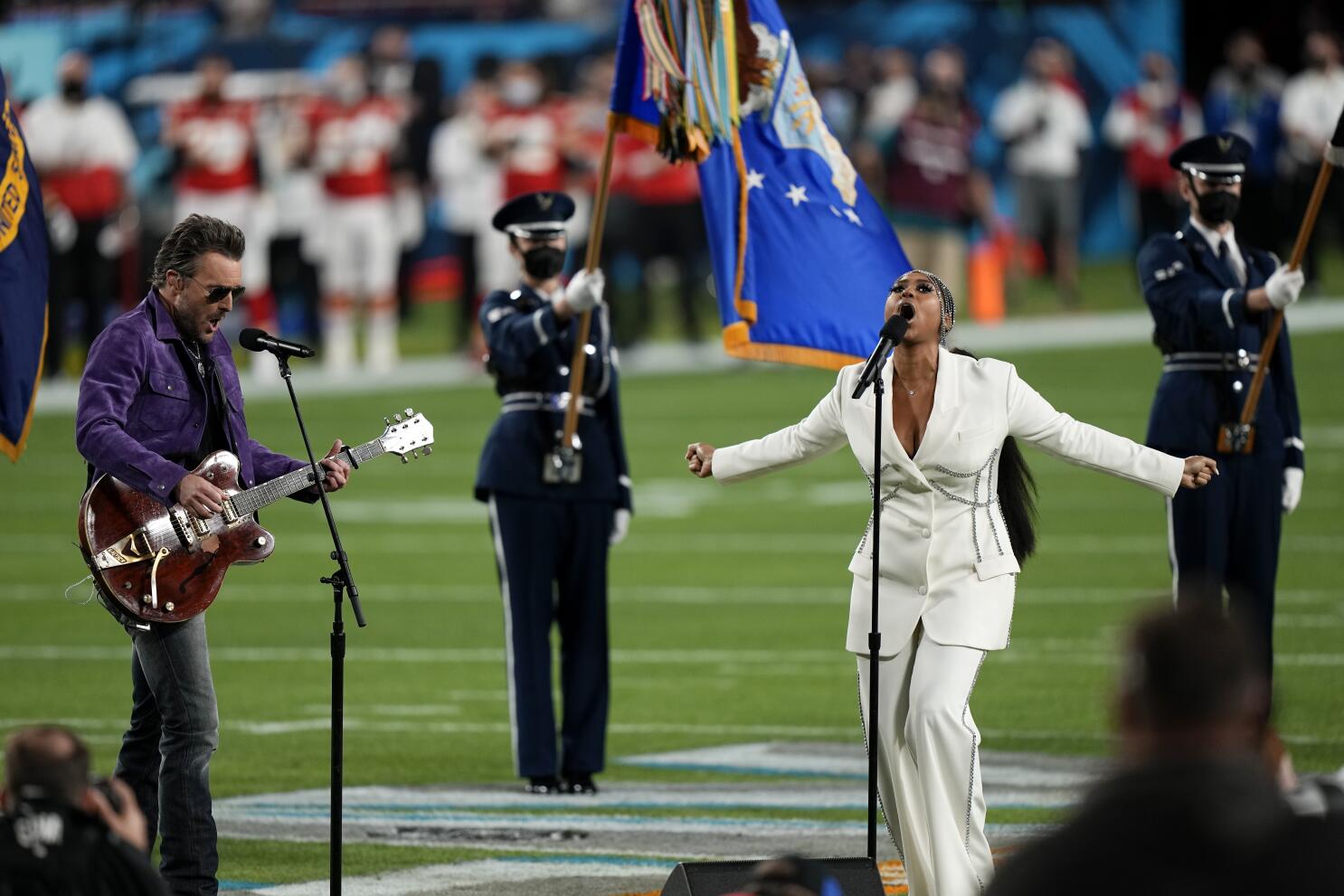 Super Bowl Scene & Heard: National anthem performance generated more buzz  than the game - The San Diego Union-Tribune