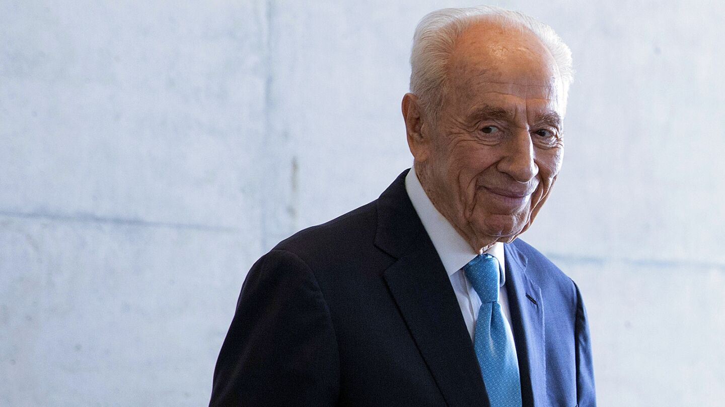 The former Israeli president was one of the founding fathers of Israel. The Nobel peace prize laureate was an early advocate of the idea that Israel's survival depended on territorial compromise with the Palestinians. He was 93. Full obituary