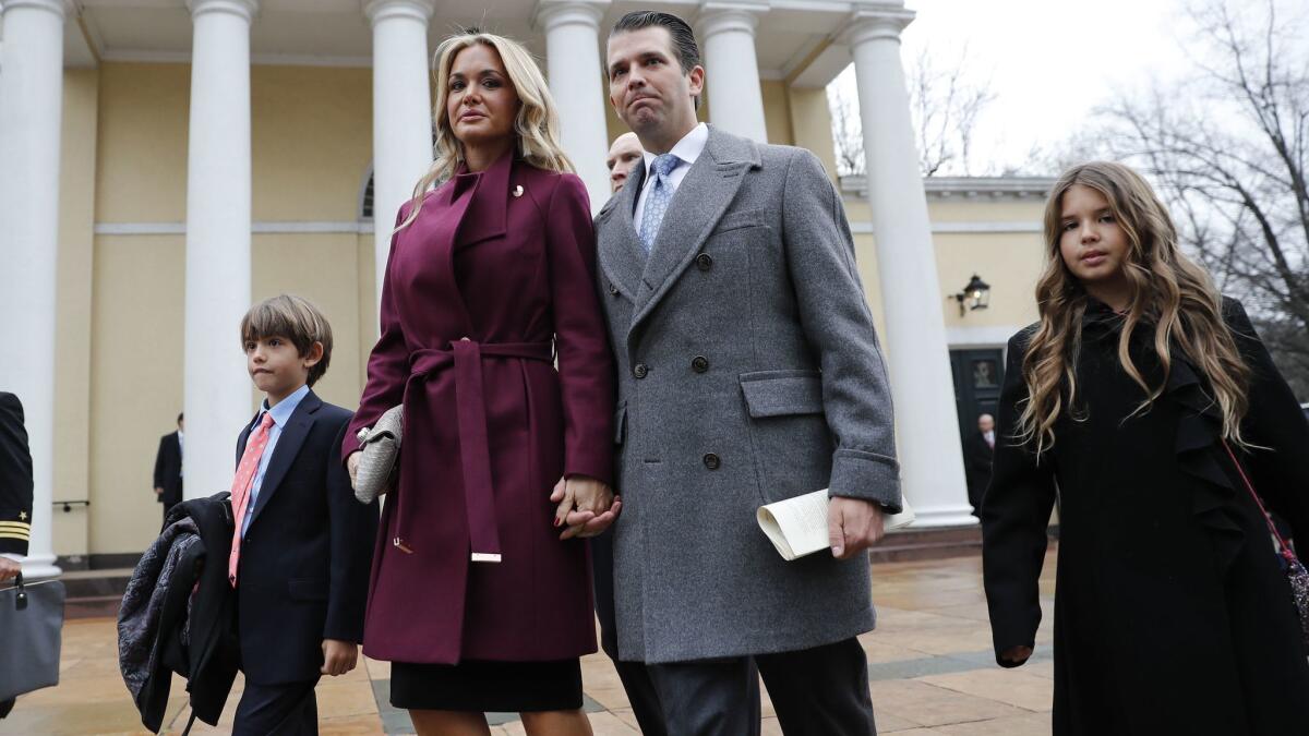 Donald Trump Jr., Vanessa Trump and their children in Washington last year.