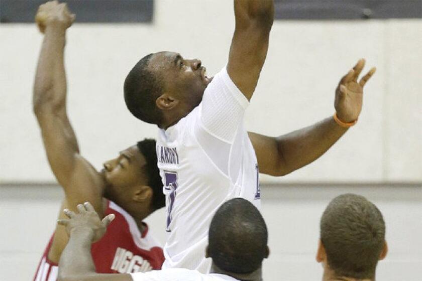 Marcus Landry shot 42.8% from three-point range in 35 games for the Reno Bighorns of the NBA D-League this last season.