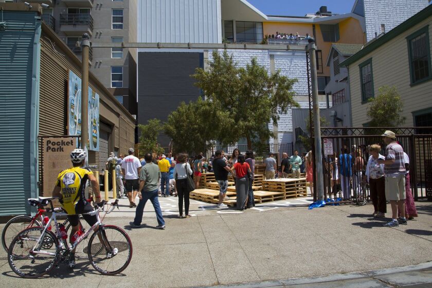 East Village celebrated the opening of the Pocket Park at 1250 J Street.