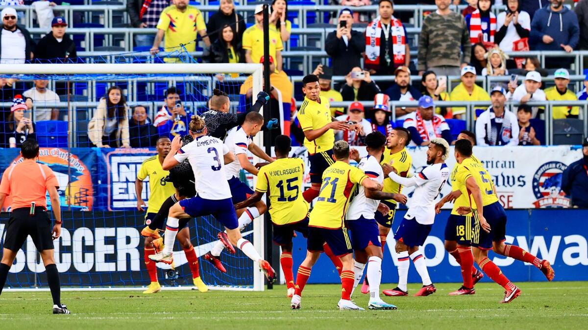 Estados Unidos y Colombia empataron sin goles en amistoso en Carson,