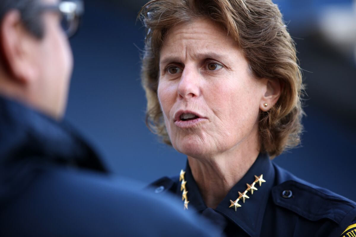 San Diego Police Chief Shelley Zimmerman has tightened rules involving body cameras after a fatal shooting in which the officer who opened fire did not switch on his camera.