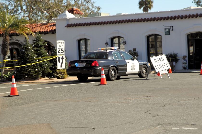A portion of Paseo Delicias was closed Dec. 3 when deputies were called to the 6000 block of Paseo Delicias for reports of a person yelling and breaking things.