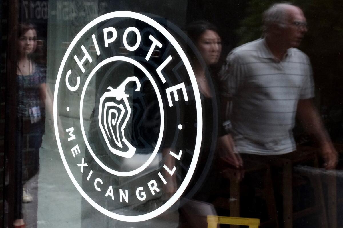 Shares of Chipotle Mexican Grill Inc. were down Monday morning after a cluster of <i>E. coli</i> cases led to the voluntary closure of restaurants in Washington and Oregon.