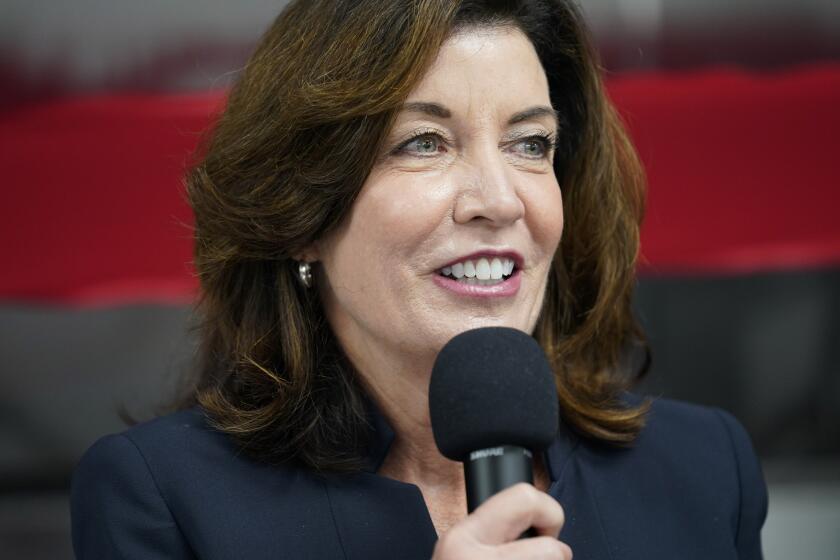 New York Lt. Gov. Kathy Hochul  would become the state's first woman governor if Gov. Andrew Cuomo is removed from office.