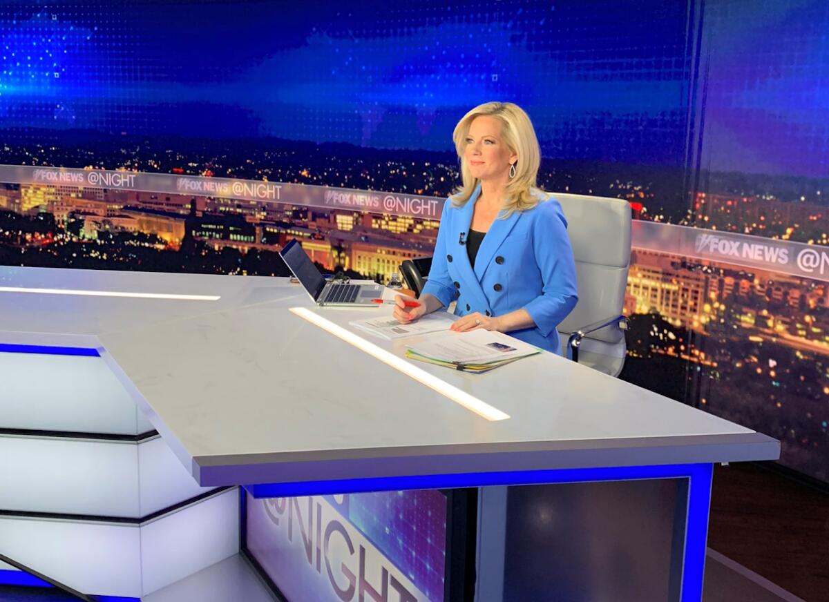 Fox News anchor Shannon Bream during her newscast