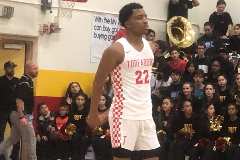 Sophomore Ramel Lloyd could be Taft's next top guard prospect. He scored 30 points on Friday night in the Toreadors' 69-50 win over El Camino Real.