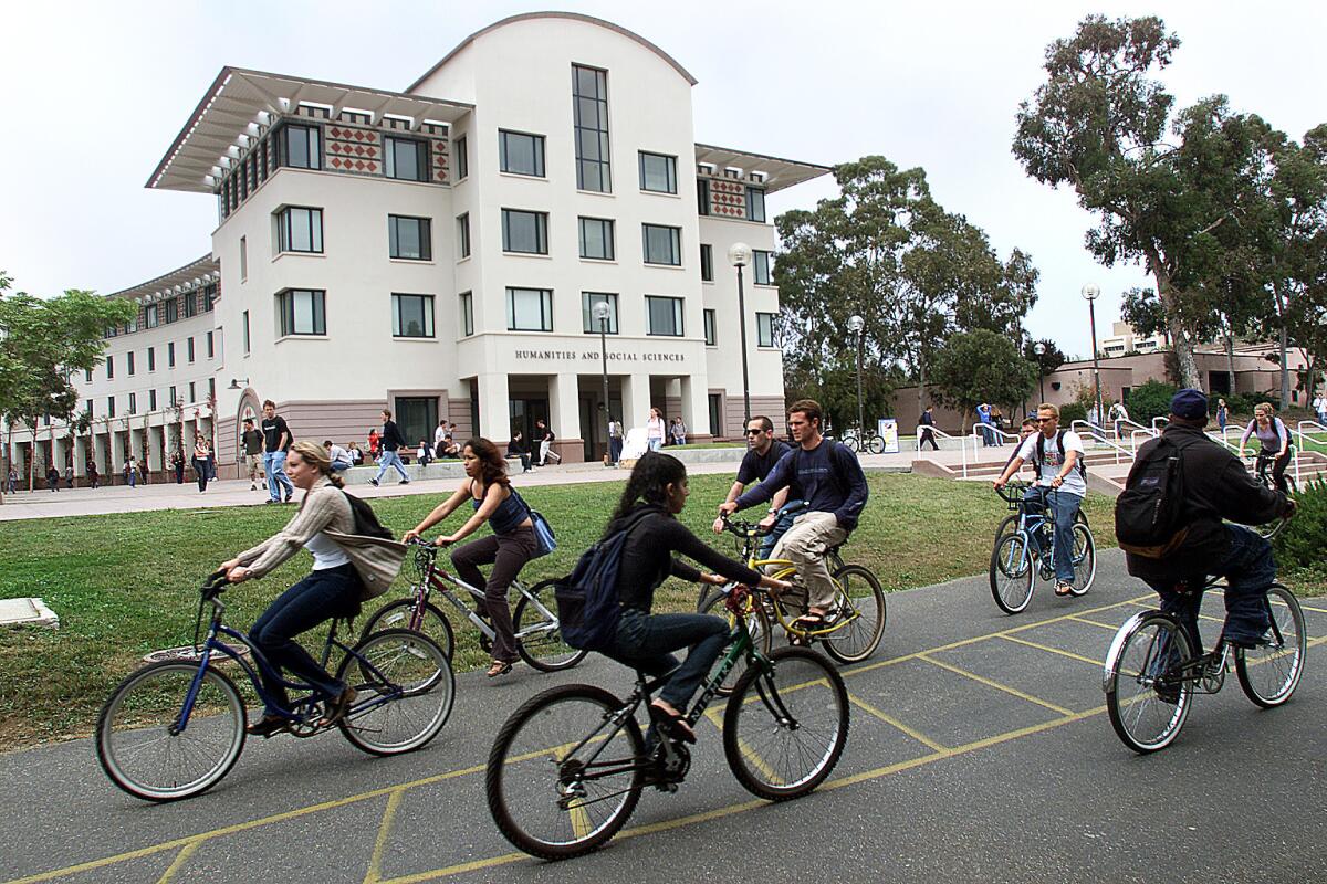 Two UC Santa Barbara students have been diagnosed with meningococcal disease, which causes meningitis. Above, a file photo of the UC Santa Barbara campus.