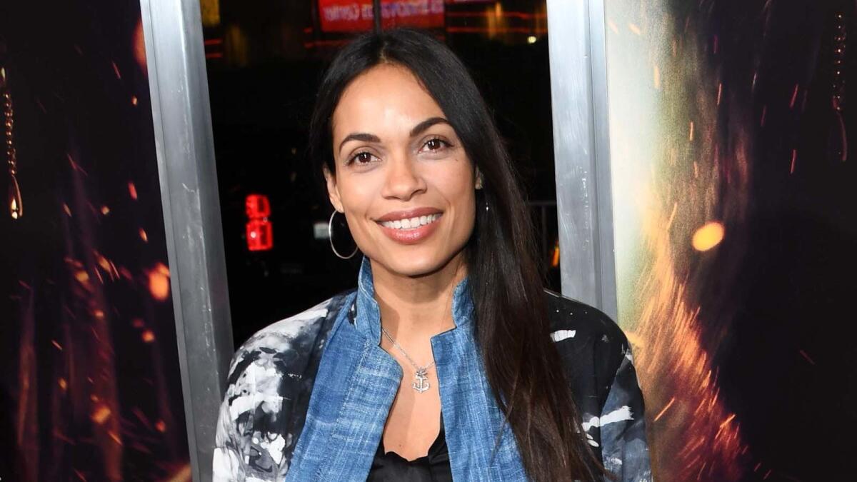 Rosario Dawson at the premiere of "Miss Bala" in January.