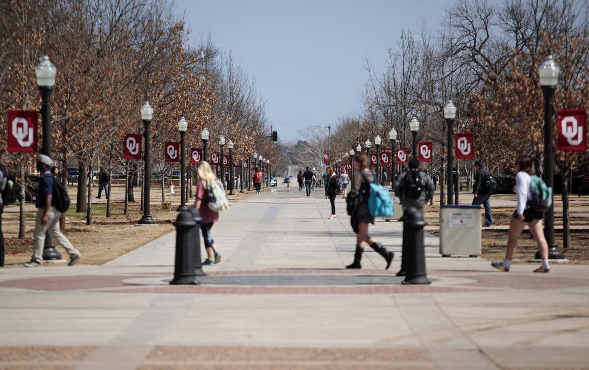 The University of Oklahoma in Norman. "What you saw in that video is the face of what we go through every day," said a black student at the university.