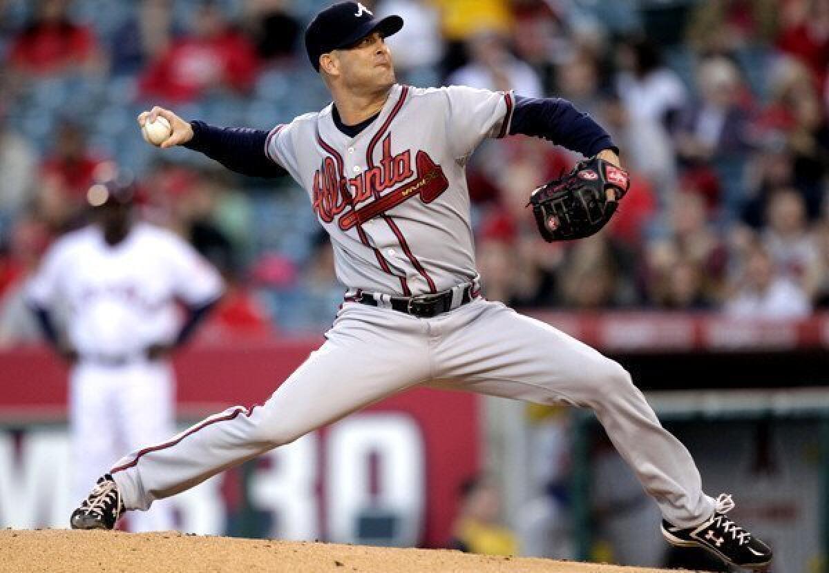 Tim Hudson, 38, has a career record of 205-111 with a 3.44 earned-run average.