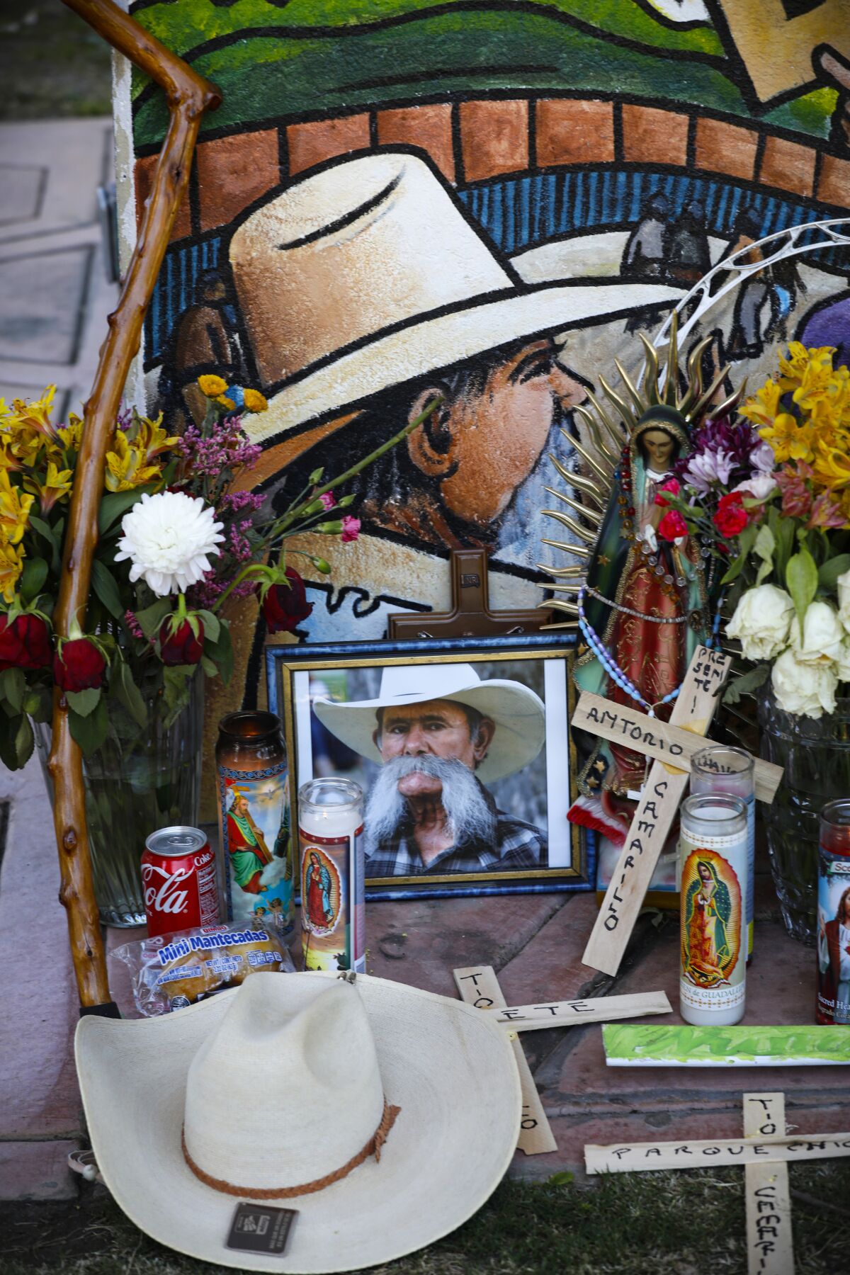 Memorial for Antonio Chavez Camarillo at Chicano Park.