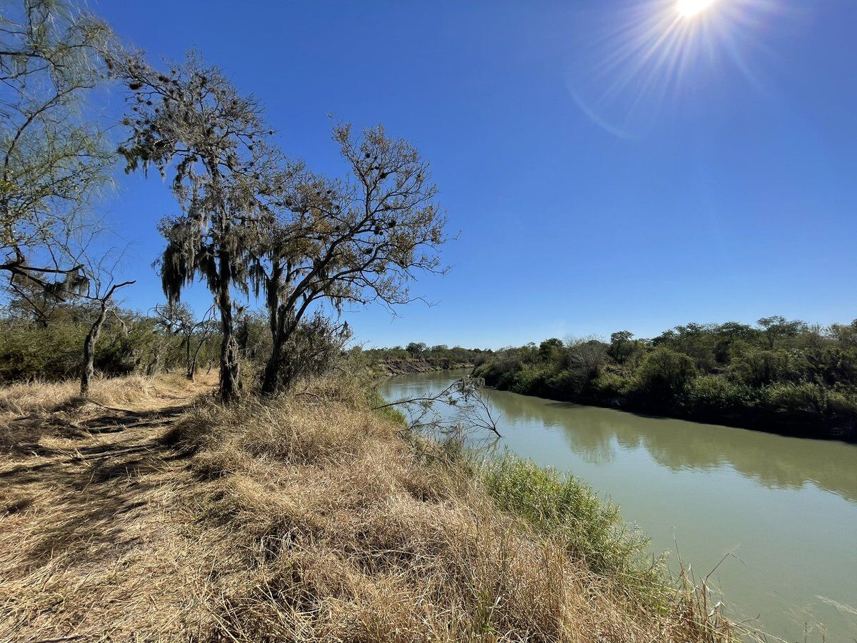 The Rio Grande flows alongside the Santa Ana National Wildlife Refuge in Alamo, Texas.