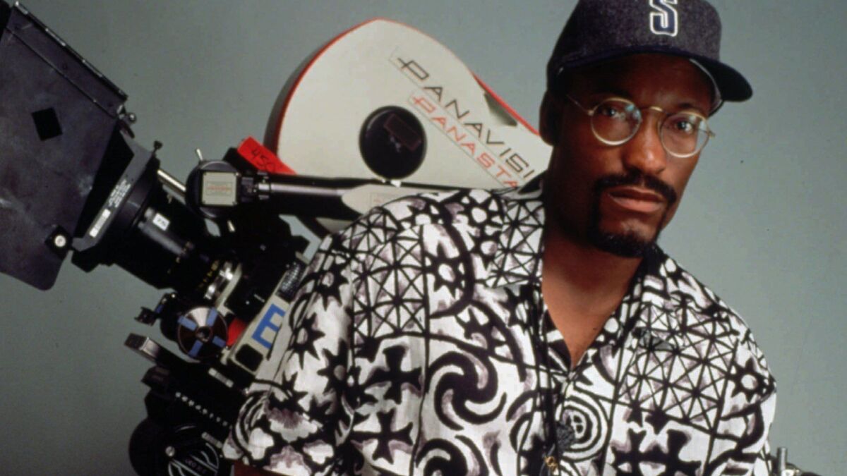 Director John Singleton in 1993, when he directed the movie "Poetic Justice."