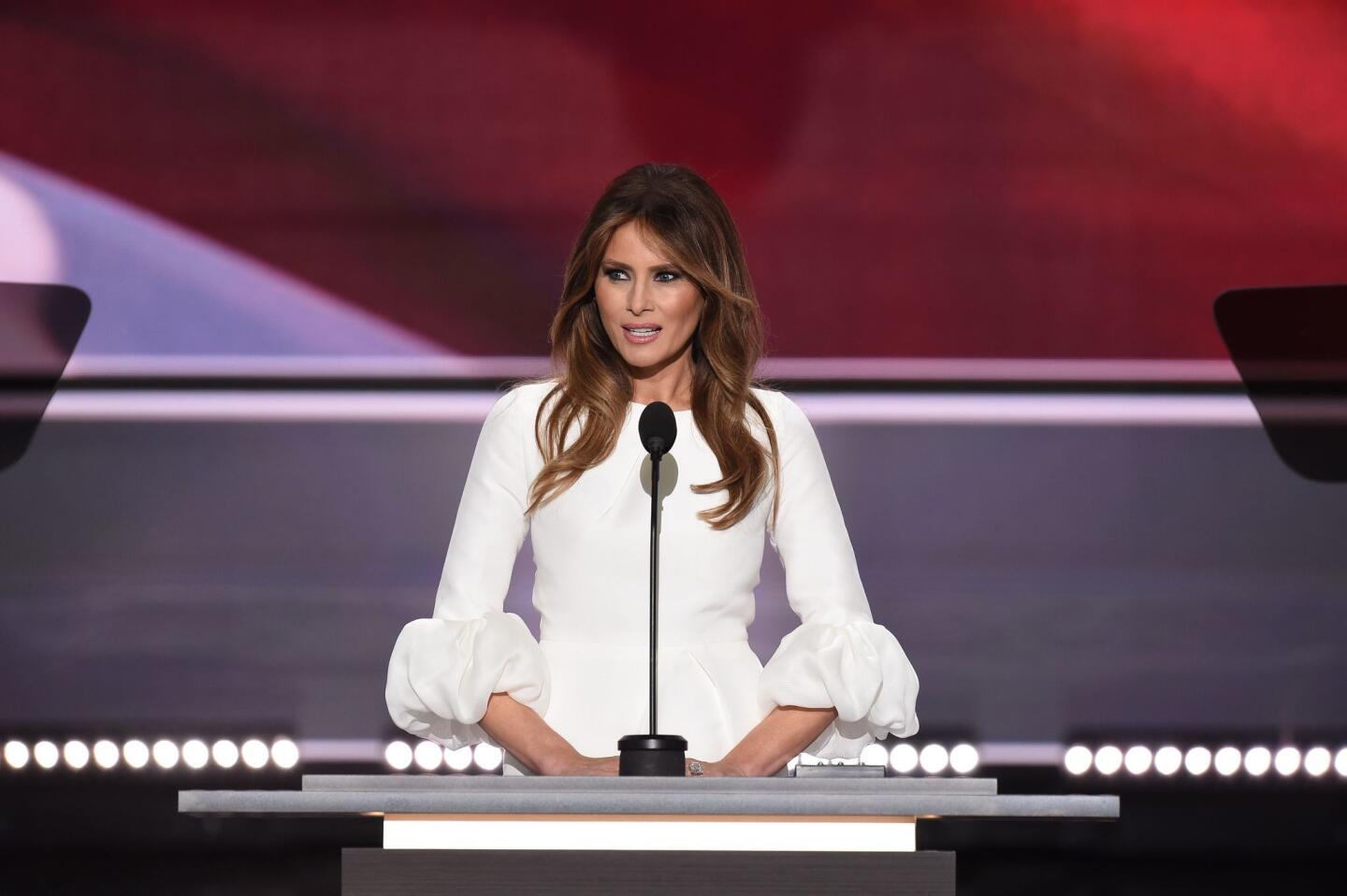 Melania speaks at the Republican National Convention