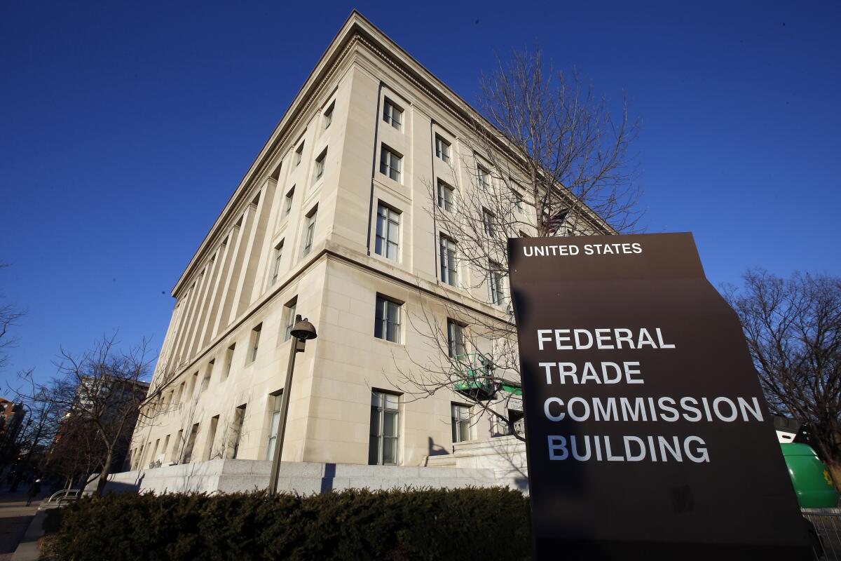 The Federal Trade Commission building in Washington