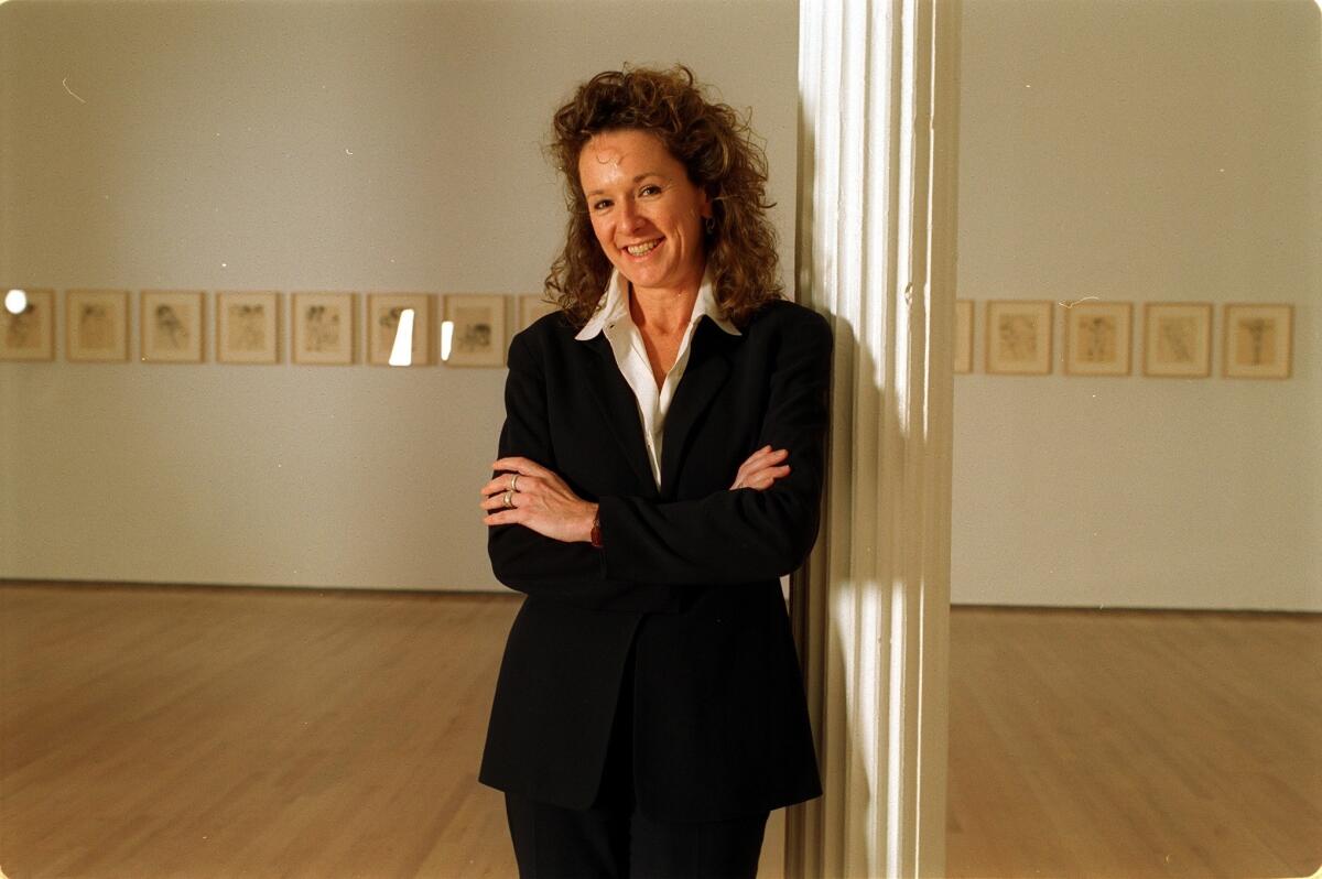 Ann Philbin in 1998 at the Drawing Center gallery space in Soho when when she was director of the Drawing Center.