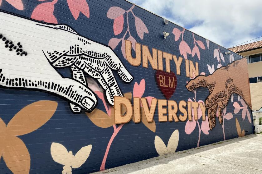 The finished Unity in Diversity mural at 1135 Prospect St.
