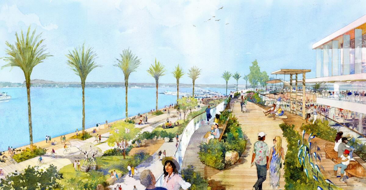 Rending of Seaport San Diego, from developer 1HWY1.