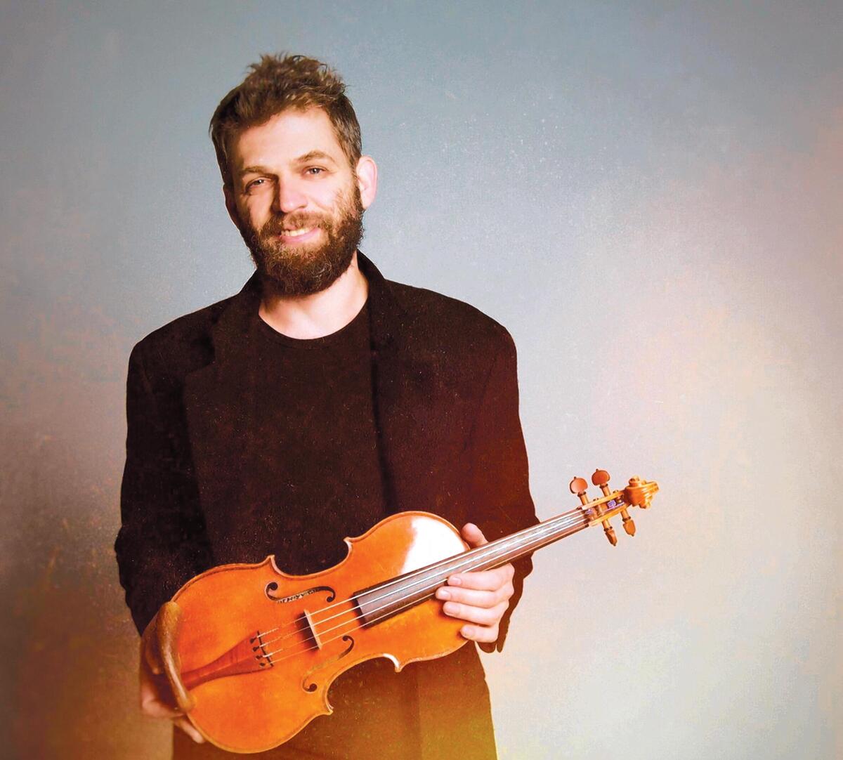 Violinist Johnny Gandelsman will play Bach's six Cello Suites at The JAI cabaret in La Jolla's Conrad Prebys Performing Arts Center, March 23, 2020.