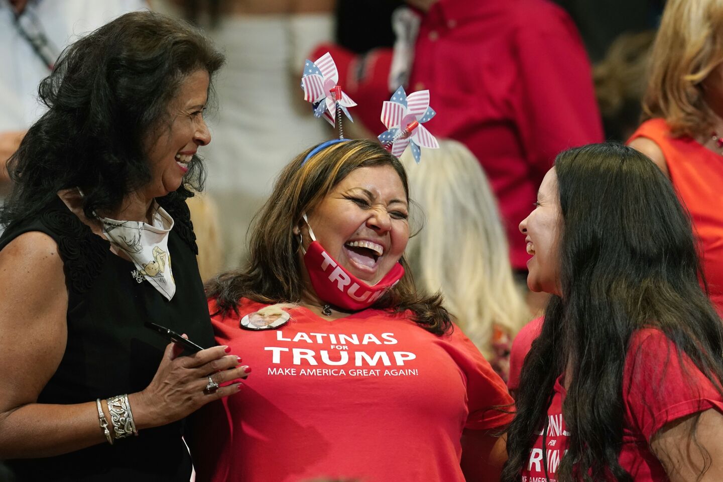 President Trump supporters at a Latinos for Trump Coalition event in Phoenix.