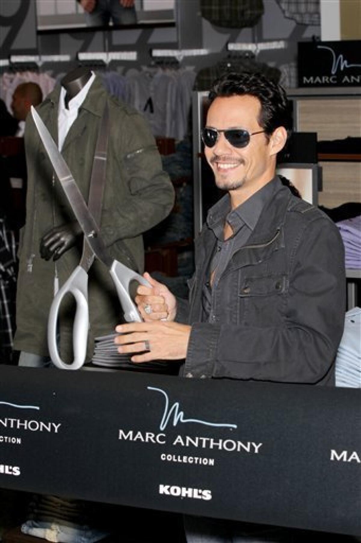 Marc Anthony, J. Lo launch fashion lines at Kohl's - The San Diego  Union-Tribune