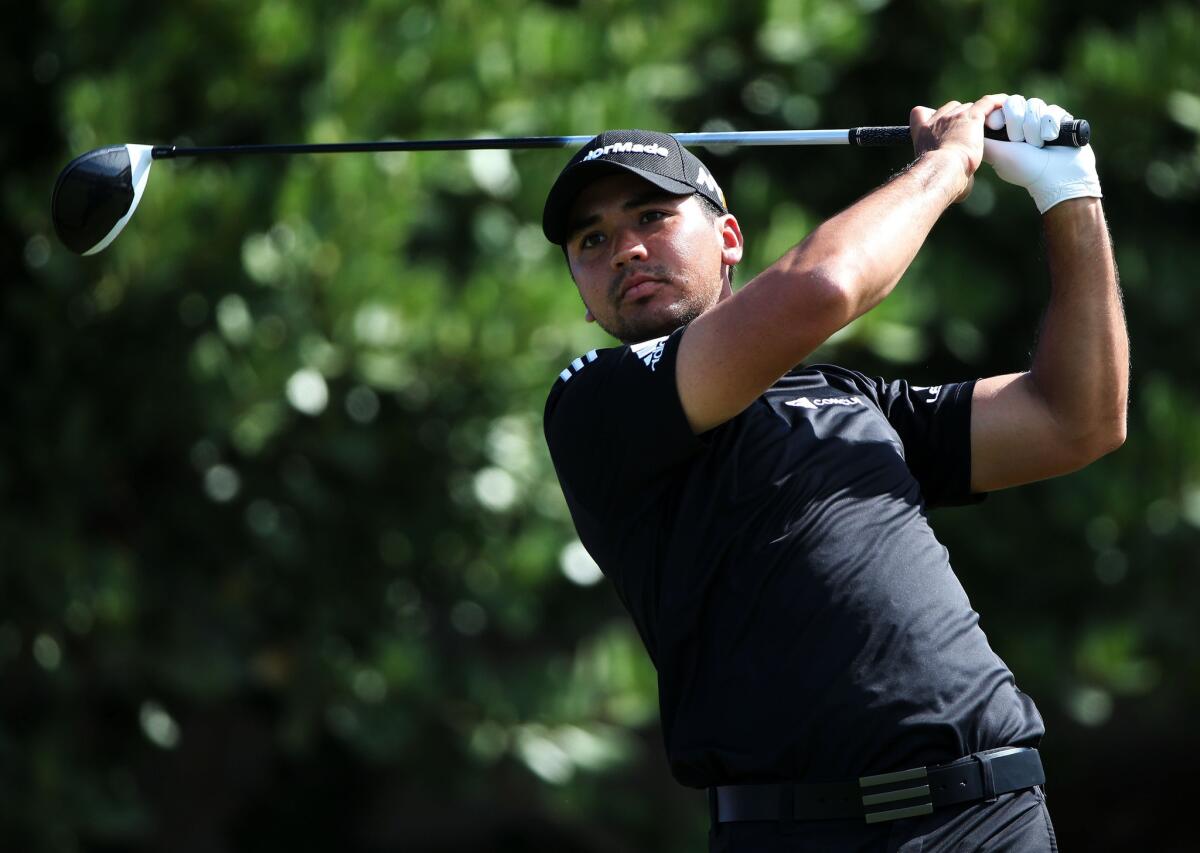 Jason Day of Australia drives from the first tee during the final round of the Hyundai Tournament of Champions on Jan. 10.