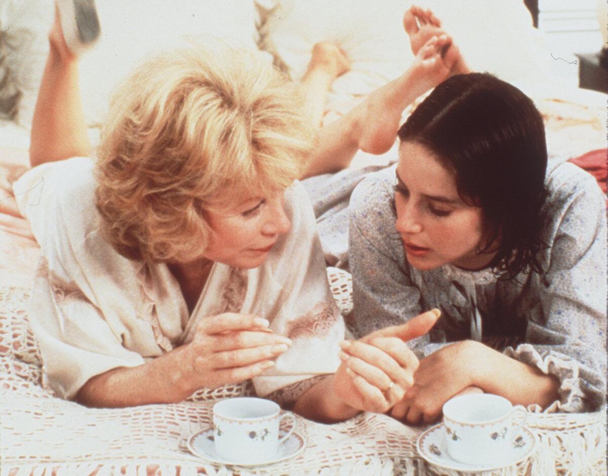 Shirley MacLaine, left, and Debra Winger in "Terms of Endearment" (1983).