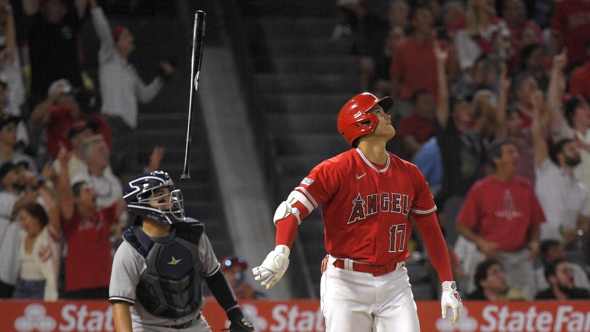 Was Shohei Ohtani showboating with epic bat flip? He just wants to win,  manager says