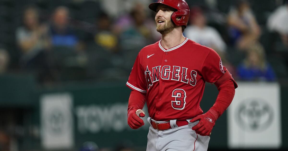 Angels' Taylor Ward believes hitting woes are due to injury from