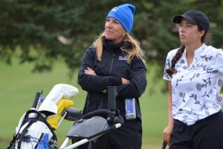 Carrie Forsyth, left, is retiring after 24 years as the women's golf coach at UCLA.