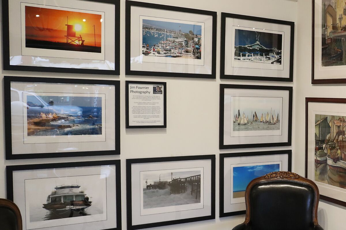 Part of Fournier's photo exhibit that is now on display at the Balboa Island Museum.