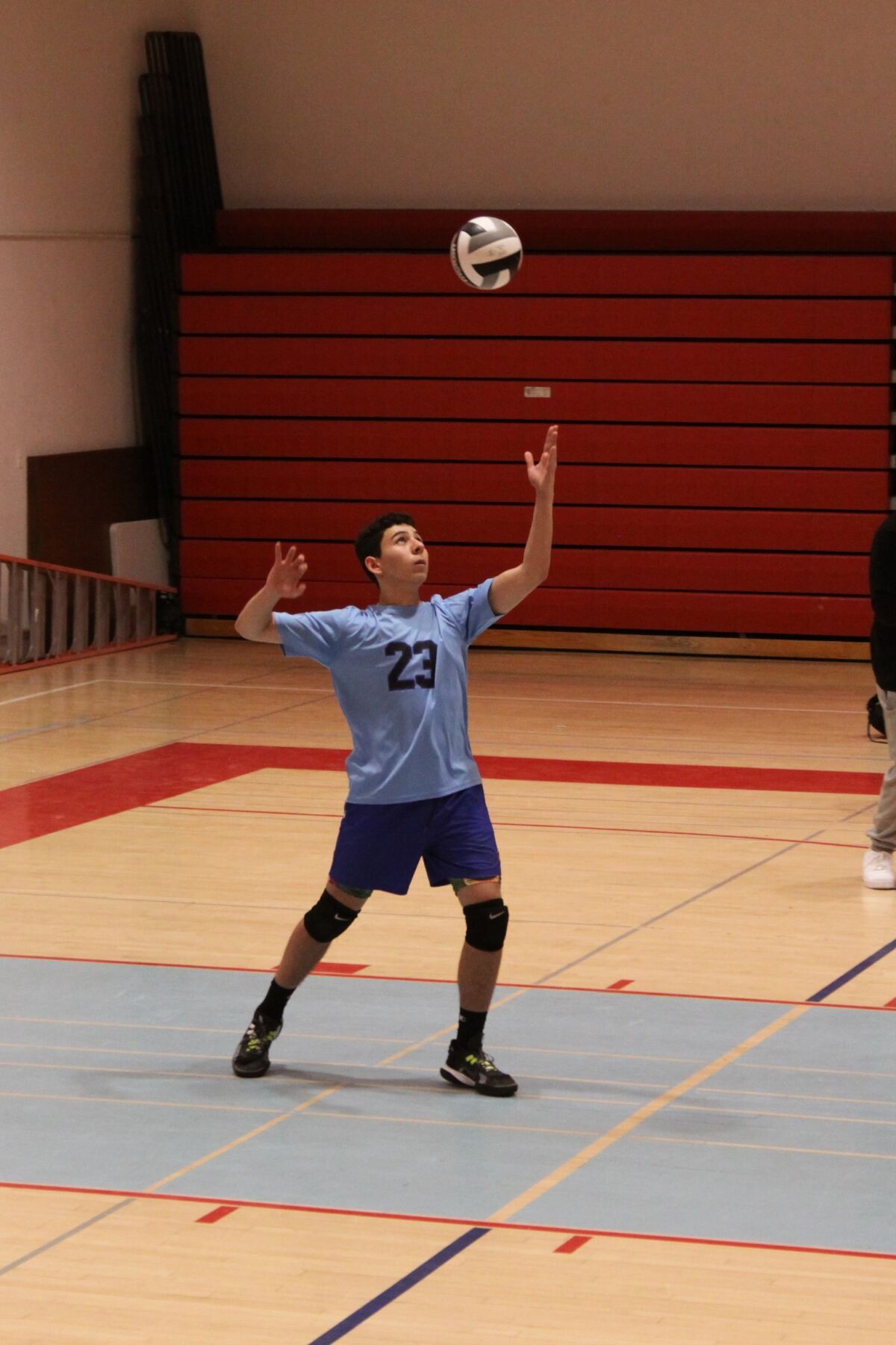 Andres Ramirez is one of the few seniors on Ramona's boys varsity volleyball team this season.