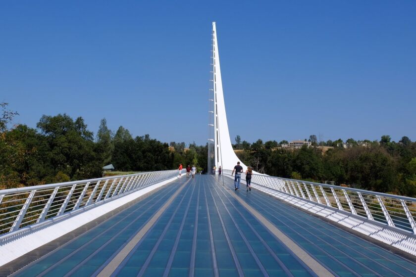 Sundial Bridge over the Sacramento River in Redding, CA. ** OUTS - ELSENT, FPG, CM - OUTS * NM, PH, VA if sourced by CT, LA or MoD **
