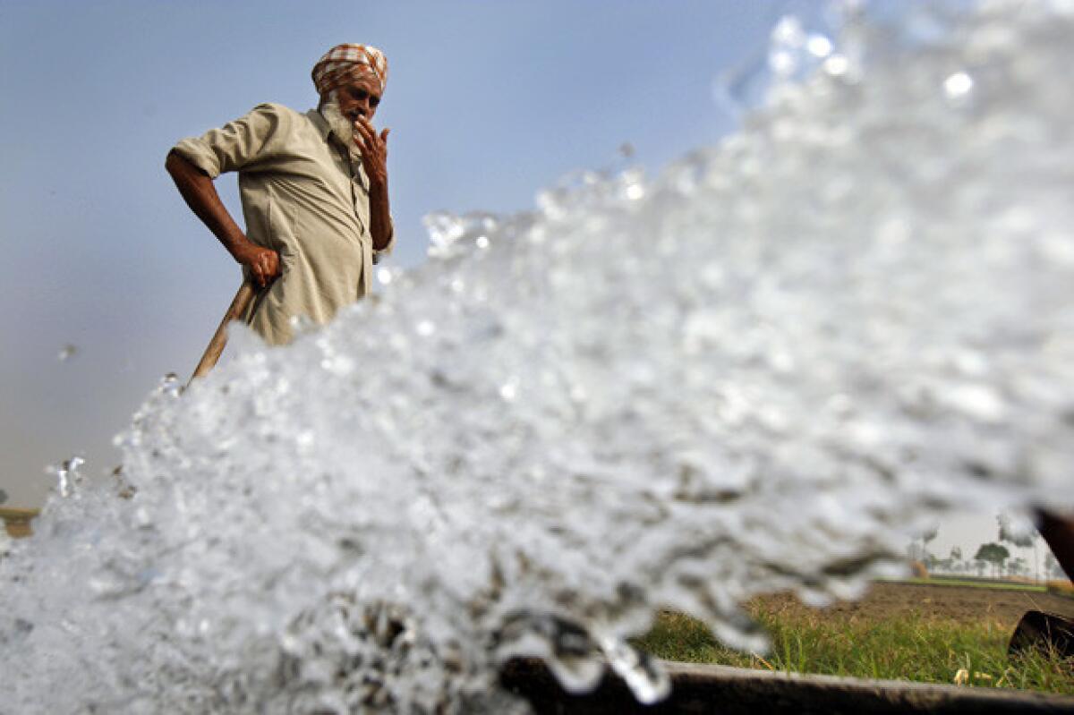 PUNJAB, INDIA -- NOVEMBER 16, 2009 -- Surjit Singh, a farmer in India's Punjab state, fell into debt as he spent more to drill deeper for water in ever shorter supply. Now in his 60s, he says retirement is out of the question -- and that he understands why thousands of debt-burdened Indian farmers have committed suicide in recent years. ( Rick Loomis / Los Angeles Times )