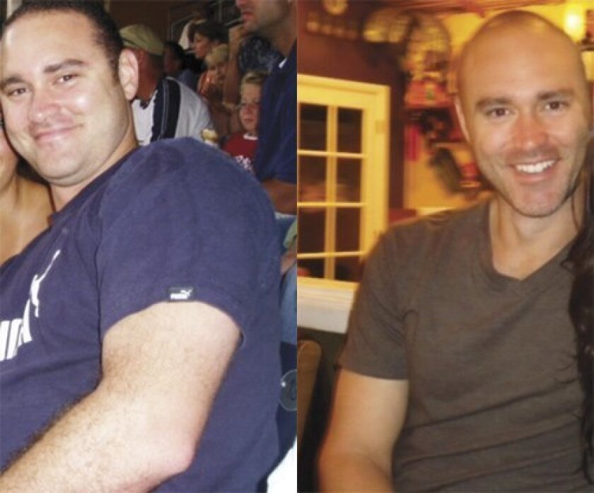 Ernie Macmanus: Before and after his personalized fitness regime at Revolution Fitness in La Jolla (Courtesy Photos)