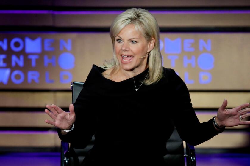 Former Fox News person Gretchen Carlson speaks during the Women in the World Summit at Lincoln Center in New York, Thursday, April 6, 2017. (AP Photo/Richard Drew)
