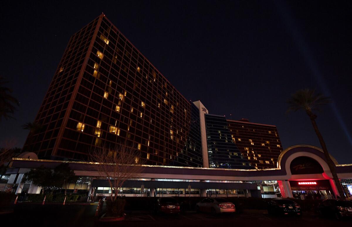 Parts of the Rio hotel and casino went dark Dec. 28 after an electrical fire on the 27th floor caused a power outage.