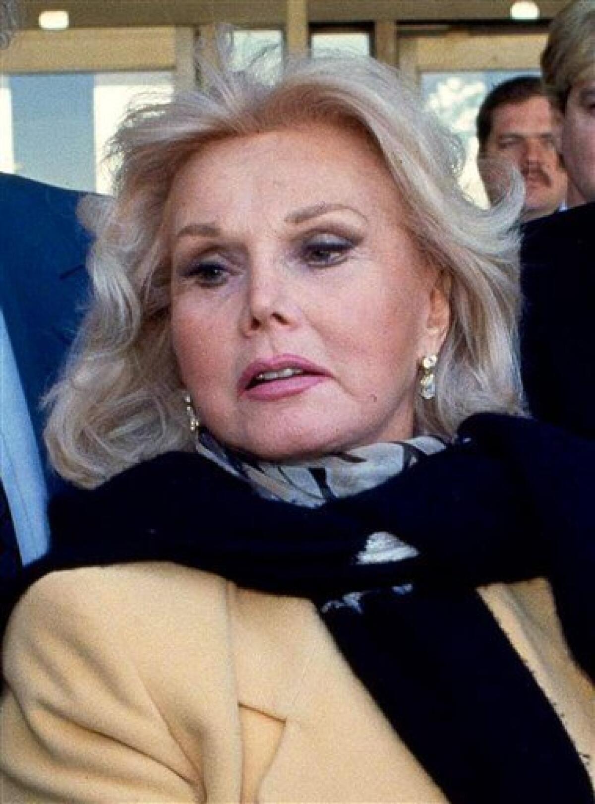 FILE - In this Jan. 27, 1993 file photo, actress Zsa Zsa Gabor is shown in Midland, Texas. Constance Francesca Hilton , the daughter of Gabor, is asking a Los Angeles court to place her mother in a conservatorship that will independently control the ailing glamor queen's medical care and financial needs. (AP Photo/Curt Wilcott, File)