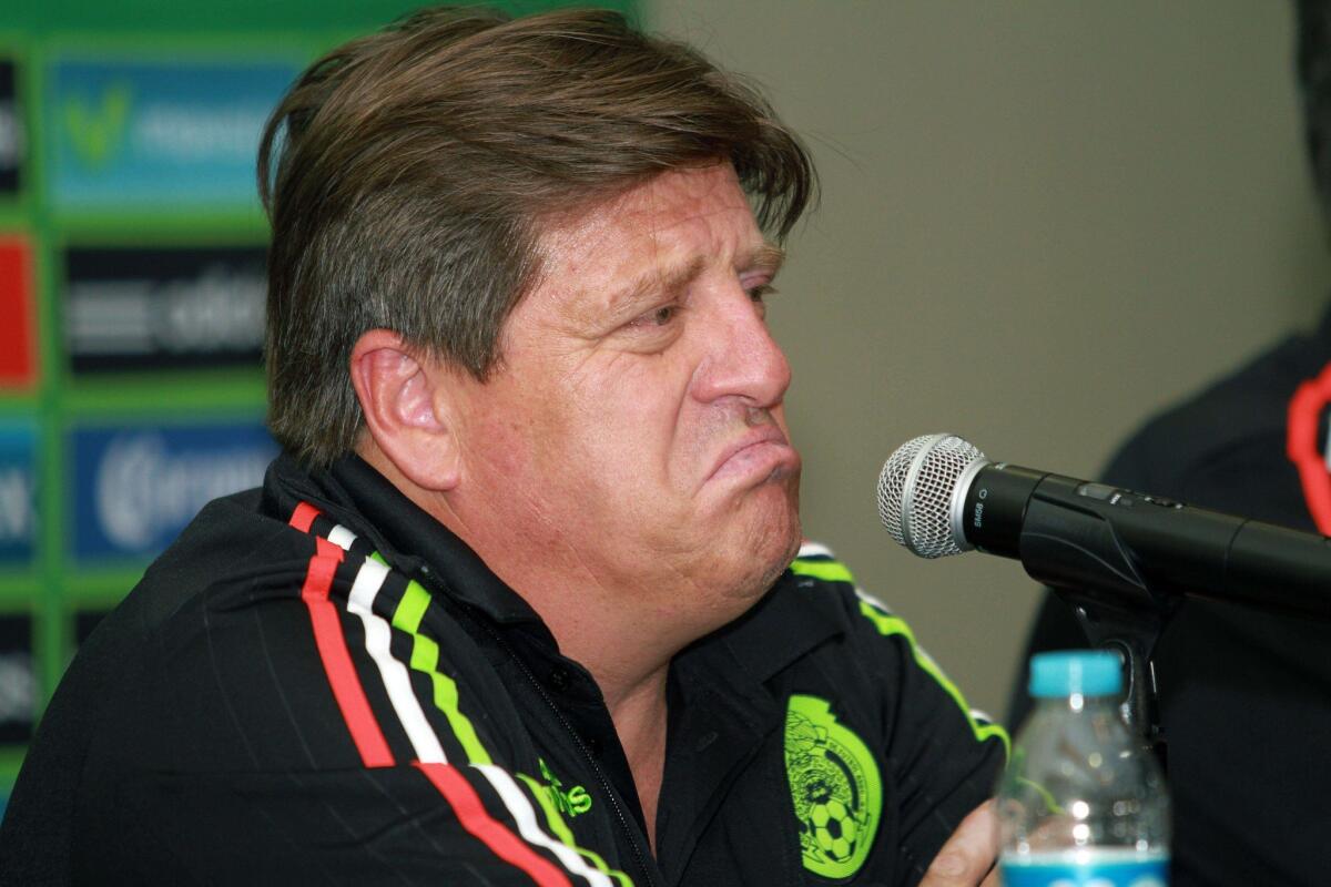 Miguel Herrera, entrenador de México, explica el fracaso en la Copa América.