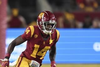 Southern California cornerback Jacobe Covington (14) during an NCAA football game.