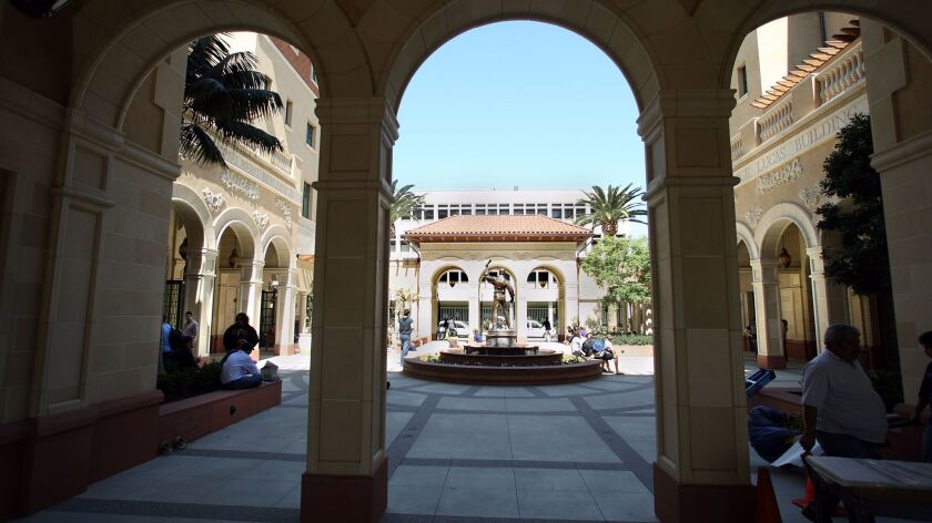Courtyard of USC's School of Cinematic Arts